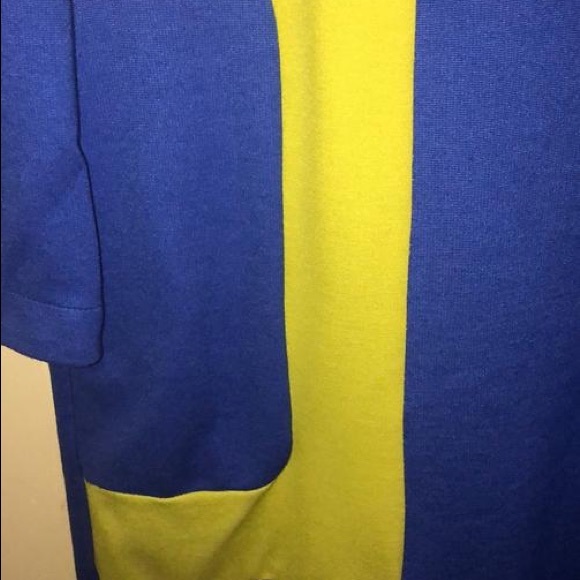 Britt Ryan Blue/Lime Work/Office Dress - Picture 3 of 7